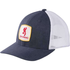 BROWNING CAP FINN MESH SNAPBCK SQUARE PATCH NAVY OSFM