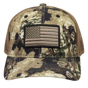 Outdoor Cap Outdoor Cap USA-170 USA Flag Veil Whitetail/Brown OSFA - $7.15 at BattleHawk Armory