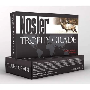 NOSLER 60133 Trophy Grade Long Range 30-378 Wthby Mag 210 Gr Accubond Long Range 20 Bx/ 10 Cs