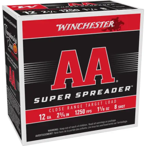 020892028227 WINCHESTER Aa 12ga 2.75 1-1/8 Spreader #8 1250fps 250rd Case 020892028227 020892028227