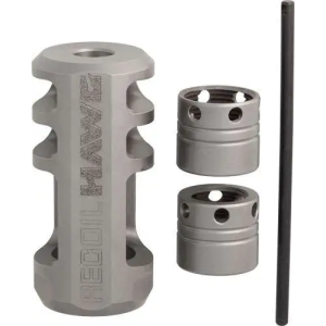 BRO RECOIL HAWG MUZZLE BRAKE SILVER