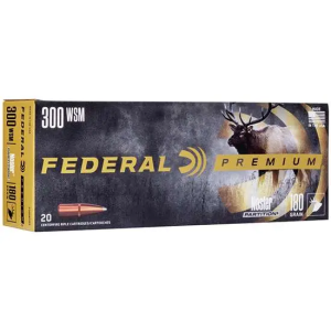FEDERAL P300wsmb Premium 300 Wsm 180 Gr Nosler Partition (np) 20 Bx/ 10 Cs