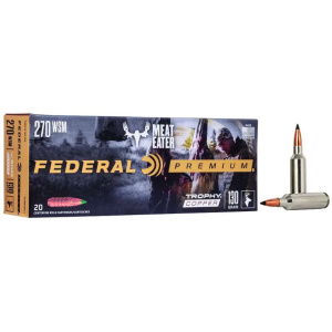Federal P270WSMTC1 Premium 270 WSM 130 gr Trophy Copper (TC) 20 Bx/ 10 Cs