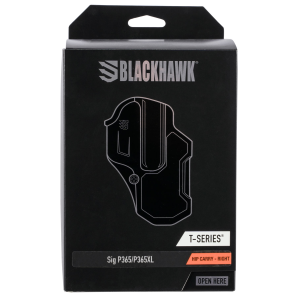 Blackhawk 410776BKR T-Series L2C Black Matte Polymer OWB Sig P365, P365XL Right Hand