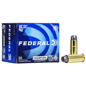 Federal C44SA Champion Training 44 S&W Spl 200 gr Semi-Wadcutter Hollow Point (SWCHP) 20 Bx/ 25 Cs