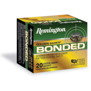 Remington Golden Saber Bonded Luger Brass Jacket BJ HP Ammo
