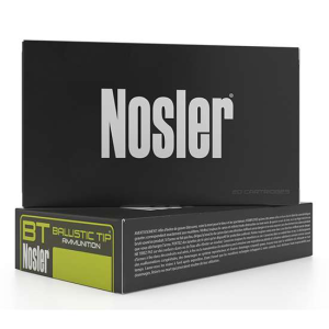 NOSLER 40065 Ballistic Tip Hunting 30-30 Win 150 Gr Round Nose Ballistic Tip 20 Bx/ 10 Cs