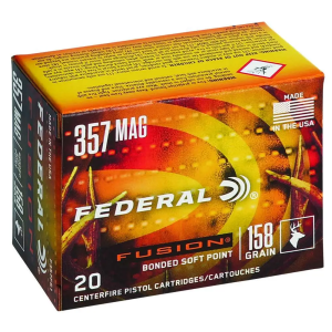 FEDERAL F357fs1 Fusion 357 Mag 158 Gr Fusion Soft Point 20 Bx/ 10 Cs
