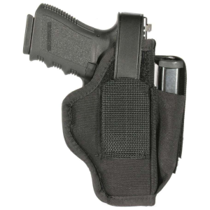 Blackhawk 40AM36BK Multi-Use with Mag Pouch OWB Up to 2.25 Sm Frame 5/6 Rd Revolver w/Spur Nylon Black