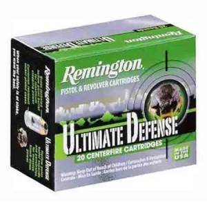 Remington Ammunition HD45APA Ultimate Defense 45 ACP 185 gr Brass Jacket Hollow Point (BJHP) 20 Bx/ 25 Cs