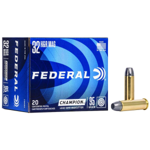 FEDERAL C32hra Champion Training 32 H&r Mag 95 Gr Lead Semi Wadcutter (lswc) 20 Bx/ 25 Cs