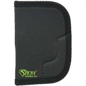 Sticky Holsters Sticky Holsters LG4 LG-4  Lg Revolvers up to 3 Latex Free Synthetic Rubber Black w/Green Logo - $17.99 at BattleHawk Armory