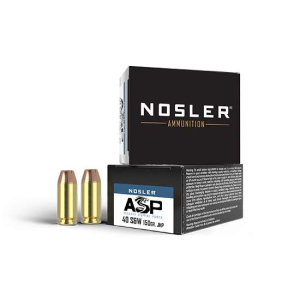 NOSLER 51283 Match Grade 40 S&w 150 Gr Jacketed Hollow Point (jhp) 20 Bx/ 20 Cs