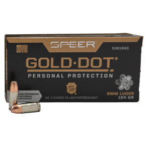 Speer Gold DOT Personal Protection Luger GDHP Ammo