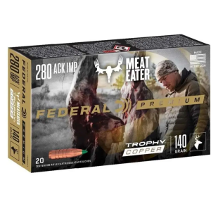 FEDERAL P280a1tc1 Trophy Copper 280 Ackley Improved 140 Gr Trophy Copper (tc) 20 Bx/ 10 Cs