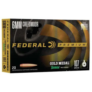Federal Gold Medal Creedmoor Sierra MatchKing Boat-Tail Bt HP Ammo