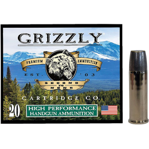 GRIZZLY Ammo Gc44m19 44mag 320gr Wide Long Nose Gas Check 20 Per Box/10 Case