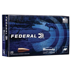 FEDERAL V204vm32 Varmint & Predator 204 Ruger 32 Gr Hornady V-max (vmx) 20 Bx/ 10 Cs
