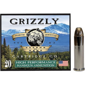 Grizzly Ammo GC357M9 357Mag 148gr Jacketed Hollow Point 20 Per Box/10 Case