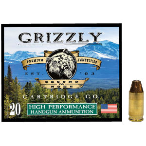 GRIZZLY Ammo Gc380a2 380acp 90gr Jacketed Hollow Point 20 Per Box/10 Case