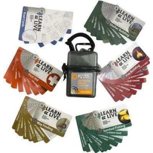 Ultimate Survival Learn & Live Outdoor Skills Card Set