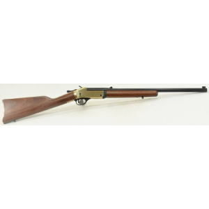 Henry Single Shot Brass .45-70 Gov 1 22 Polished Brass American Walnut Rifle