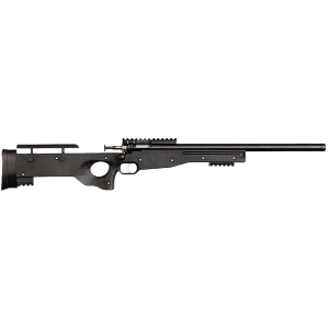 Crickett KSA2150-BLK Precision Full Size 22 LR Single Shot 16.10 Blued Threaded Bull Barrel, Blued Crickettinny Rail Steel Receiver, Black Synthetic Adj LOP Stock
