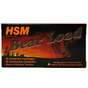 HSM Bear Load Gov Flat Point FP RN Ammo