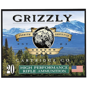 Grizzly Flat Point Case FMJ Ammo