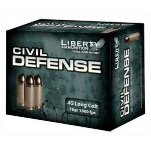 LIBERTY Ammunition Lacd45031 Civil Defense 45 Colt (lc) 78 Gr Hollow Point (hp) 20 Bx/ 50 Cs