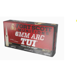 FORT SCOTT MUNITIONS LEAD FREE RIFLE AMO 6MM ARC 90GR TUI BRASS CASE 20-RD ( 10 BOX PER CASE )