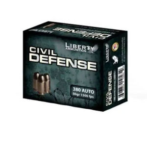 LIBERTY Ammunition Lacd380023 Civil Defense 380 Acp 50 Gr Hollow Point (hp) 20 Bx/ 10 Cs