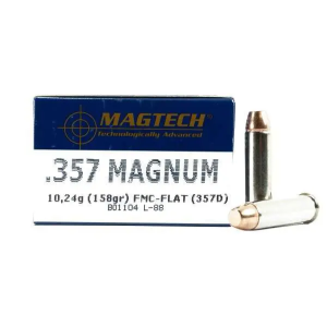 MAGTECH 357d Range/training 357 Mag 158 Gr Full Metal Jacket Flat Point (fmjfp) 50 Bx/ 20 Cs