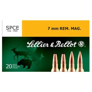 SELLIER & Bellot Sb7a Rifle 7mm Rem Mag 173 Gr Soft Point Cut-through Edge (spce) 20 Bx/ 20 Cs