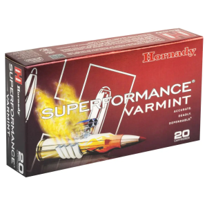 HORNADY 83209 Superformance Varmint 204 Ruger 24 Gr Ntx 20 Bx/ 10 Cs