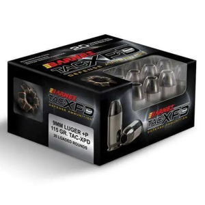 Barnes TAC-XPD Luger TAC-XP Lead Free +P Ammo
