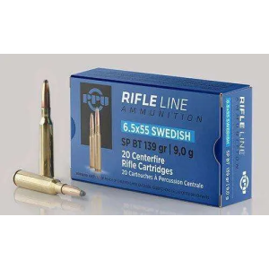 PPU Pp6sws Metric Rifle 6.5x55 Swedish 139 Gr Soft Point (sp) 20 Bx/ 10 Cs