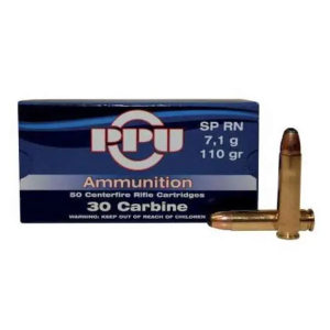 PPU PP30S Standard Rifle 30 Carbine 110 gr Soft Point (SP) 50 Bx/ 10 Cs