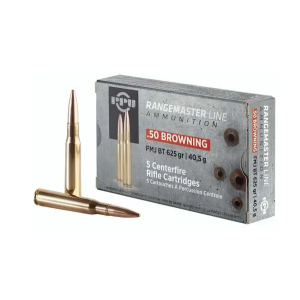 PPU Pprm50 Rangemaster 50 Bmg 625 Gr Full Metal Jacket (fmj) 5 Bx/ 20 Cs