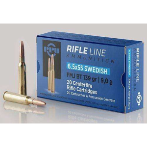 PPU Pp6swf Metric Rifle 6.5x55 Swedish 139 Gr Full Metal Jacket (fmj) 20 Bx/ 10 Cs