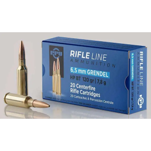 PPU Pp6gh Standard Rifle 6.5 Grendel 120 Gr Hollow Point Boat Tail (hpbt) 20 Bx/ 25 Cs