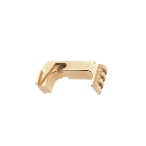 Tyrant CNC TD43X48ESTEELGOLD  Extended Magazine Release Glock 43x/48 Gold Aluminum/Steel