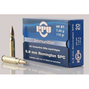 PPU Pp68h Standard Rifle 6.8 Spc 115 Gr Hollow Point Boat Tail (hpbt) 20 Bx/ 50 Cs