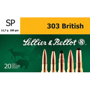 SELLIER & Bellot Sb303c Rifle 303 British 180 Gr Soft Point (sp) 20 Bx/ 20 Cs