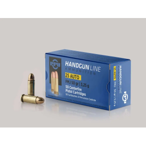 PPU Pph25 Handgun 25 Acp 50 Gr Full Metal Jacket (fmj) 50 Bx/ 20 Cs