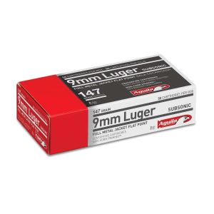 Aguila Luger Flat Point FP FMJ Ammo