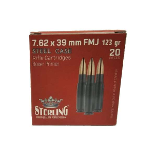 STLG 7.62x39 123fmj Stl Sel 20