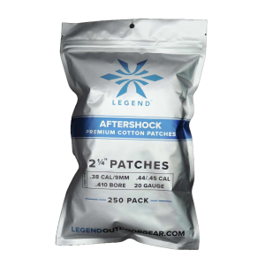 Legend Outdoor Gear Aftershock Cotton Patches 2 1/4" Square White (250 Count)