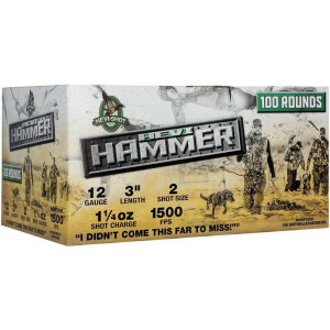 HEVI-HAMMER 12GA 3IN 1-1/4OZ #2 AMMO 100 PACK