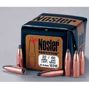 Nosler 35643 Partition  25 Caliber .257 120 GR Spitzer 50 Per Box